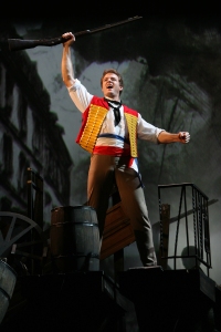 Edward Watts' Enjolras, as strong in body as in voice